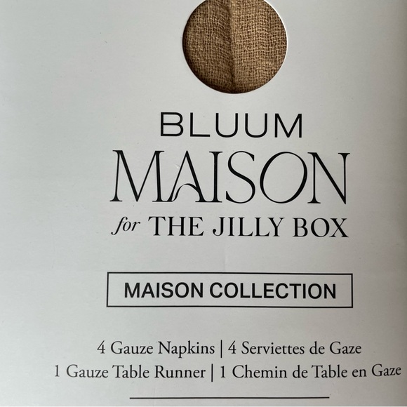 Bluum Maison for Jilly Box, Napkins & Table Runner, New - Picture 3 of 3